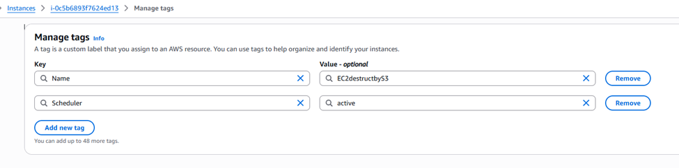AWS EC2 tags