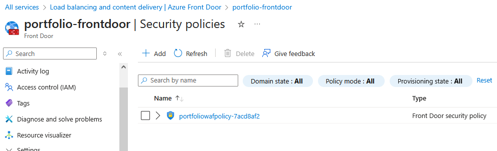 Website using Azure
